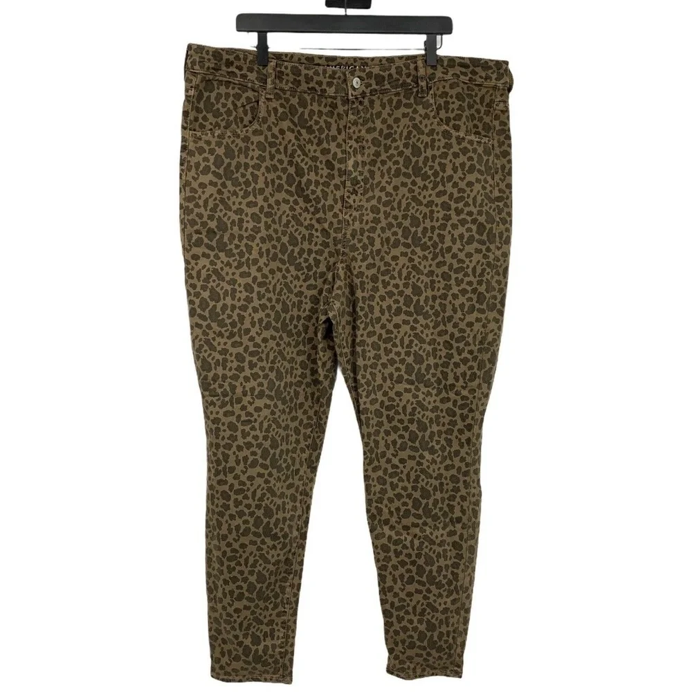 American Eagle Super Hi Rise Jegging Cheetah Animal Print - Picture 1 of 10